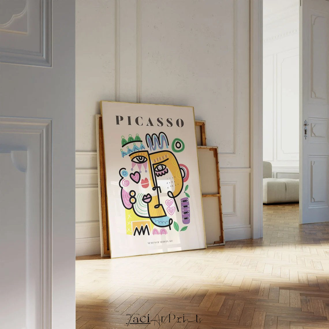 Picasso Abstract Face Art Prints Set of 3