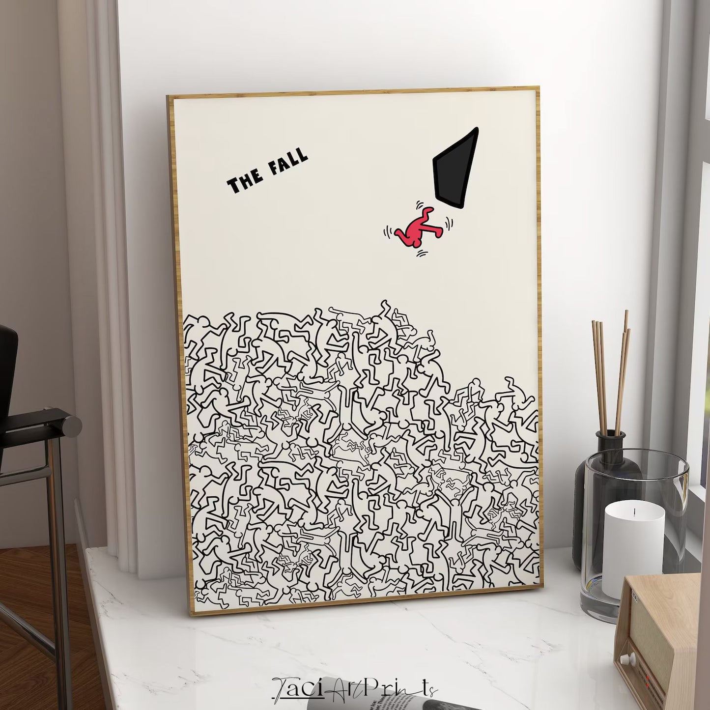 'The Fall' by Keith Haring