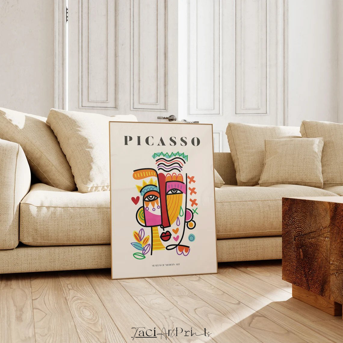Picasso Abstract Face Art Prints Set of 3