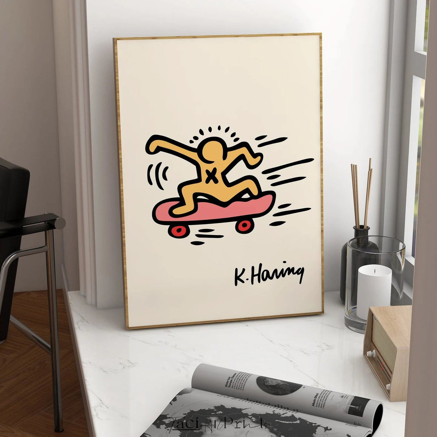 'Skateboard' by Keith Haring